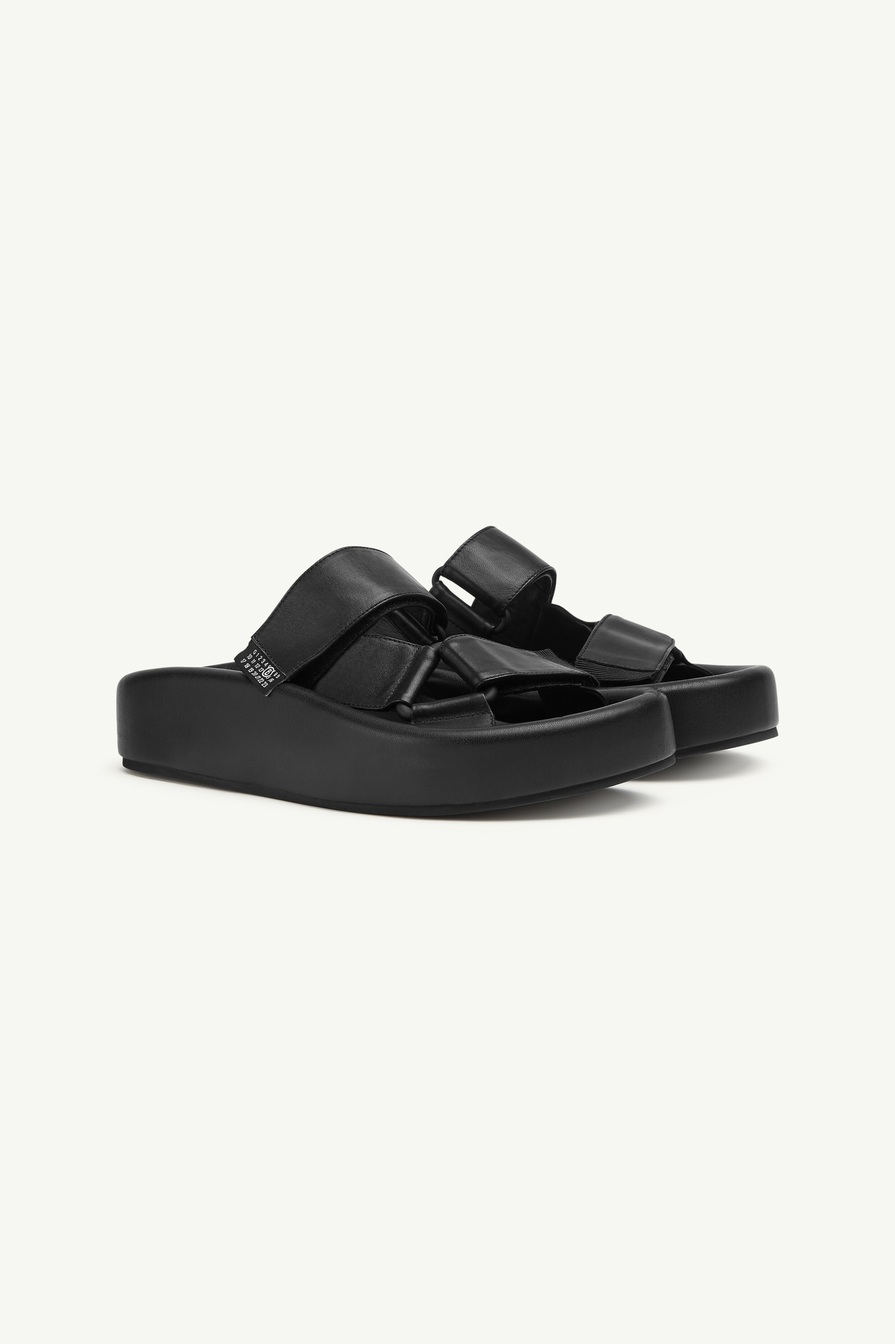 Webbing Slip-on Platform Sandals - 2