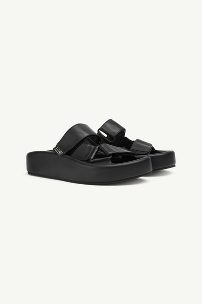 MM6 Maison Margiela Webbing Slip-on Platform Sandals outlook