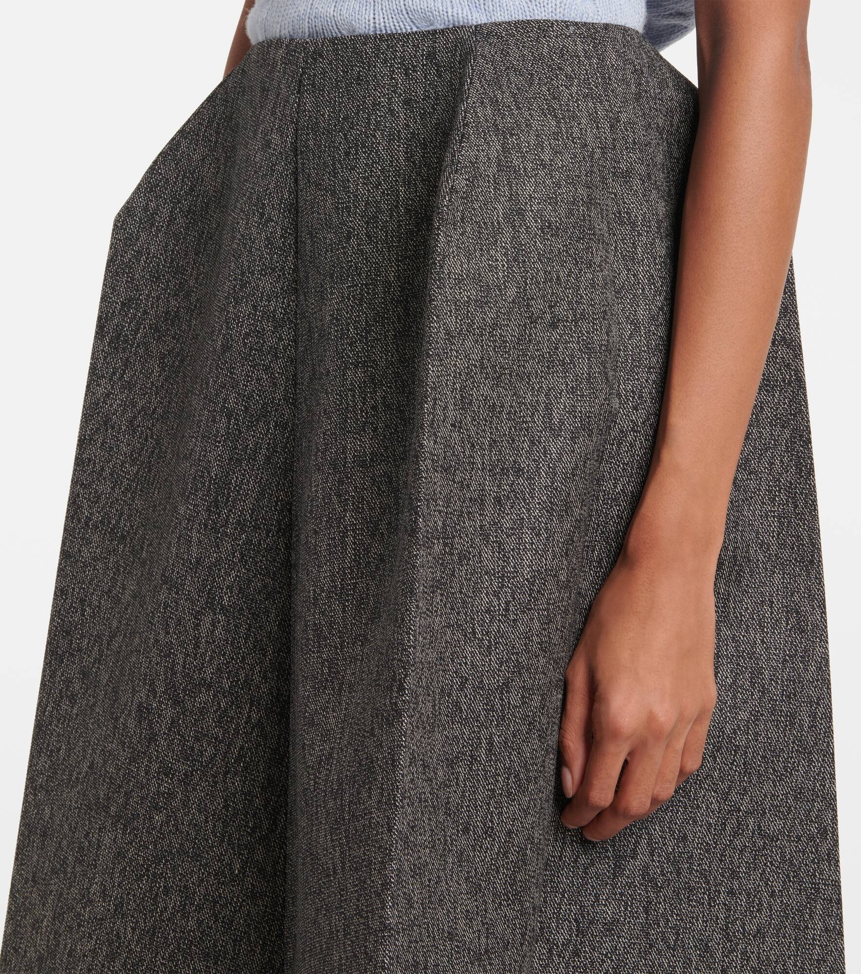 Wool maxi skirt - 4