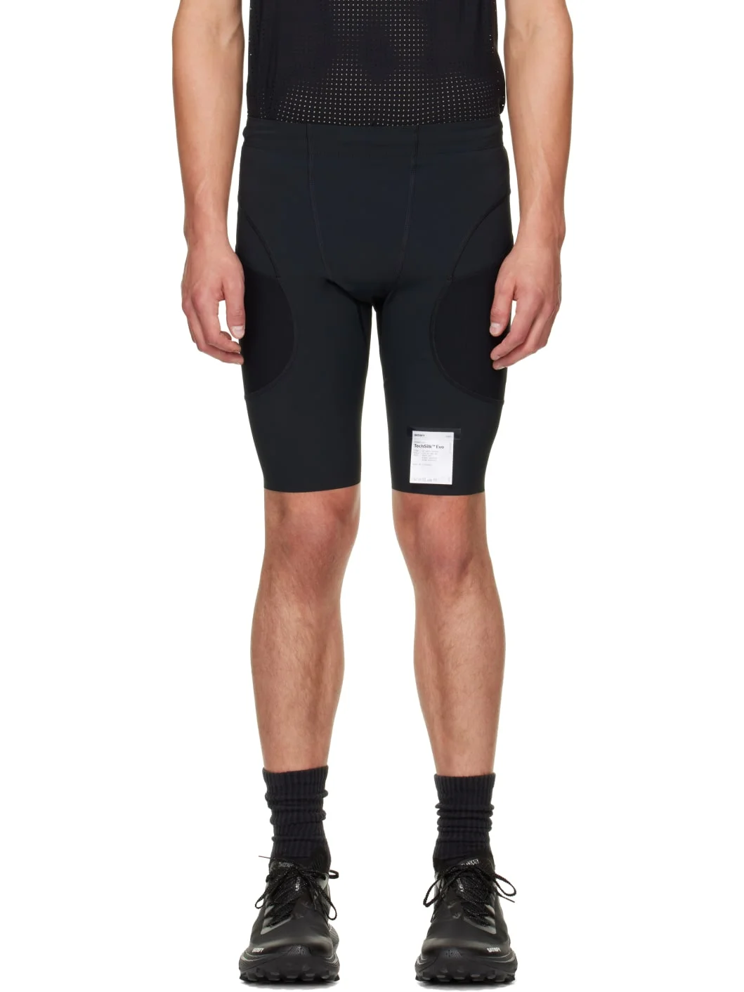 Black TechSilk Evo 9" Running Shorts - 1