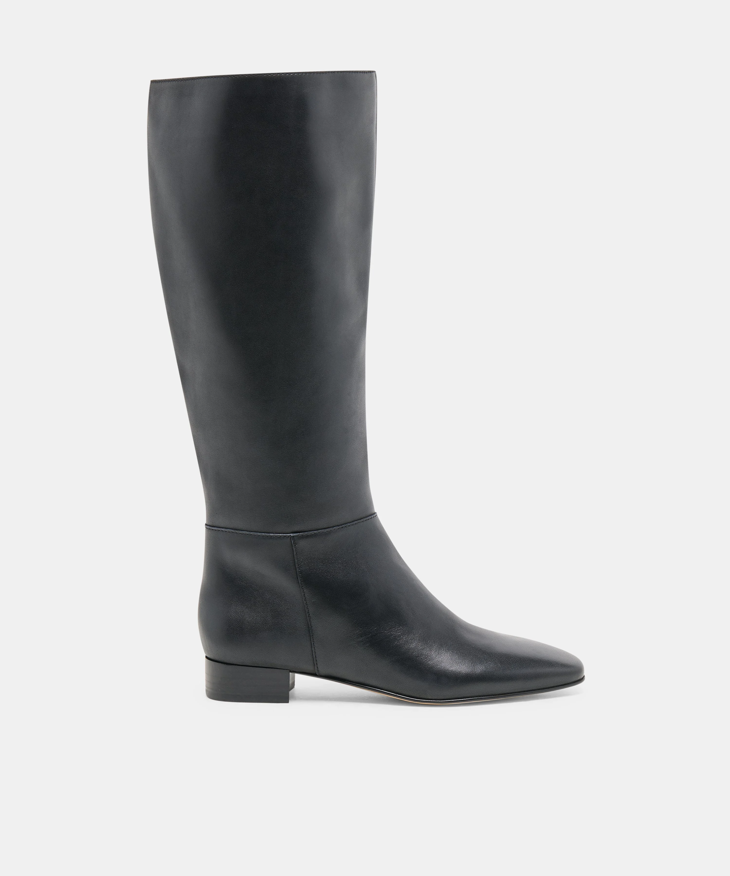 TYWIN WIDE CALF BOOTS BLACK LEATHER - 1