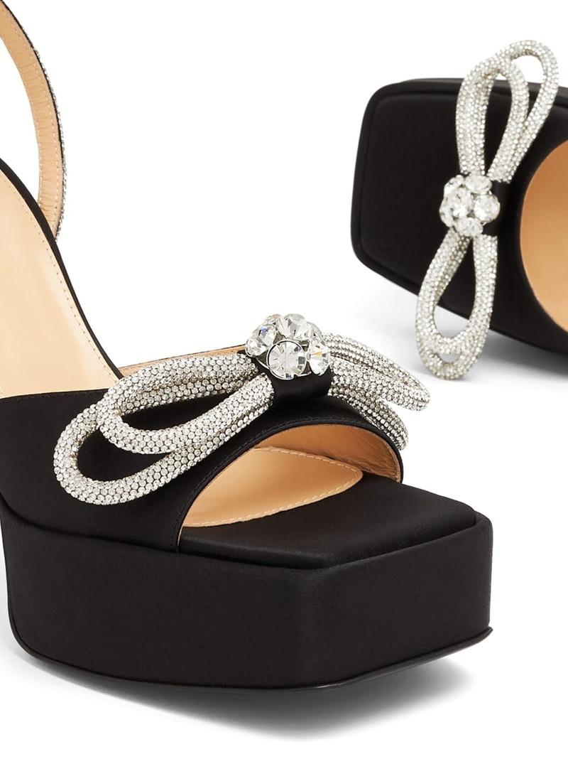 Double Bow 140mm platform sandals 4