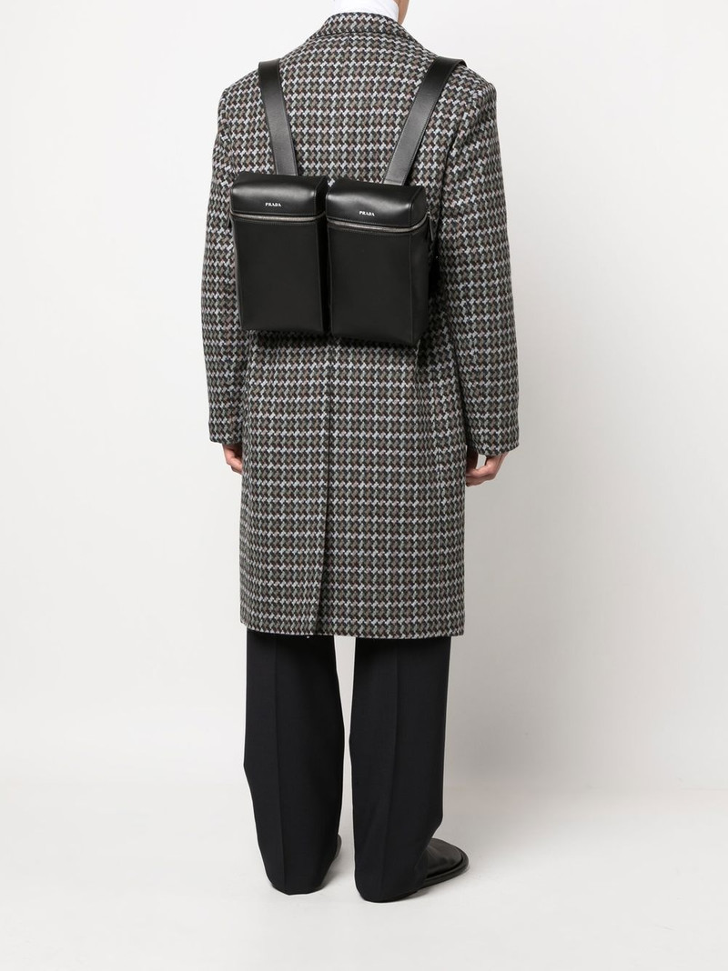 Prada Double leather backpack outlook