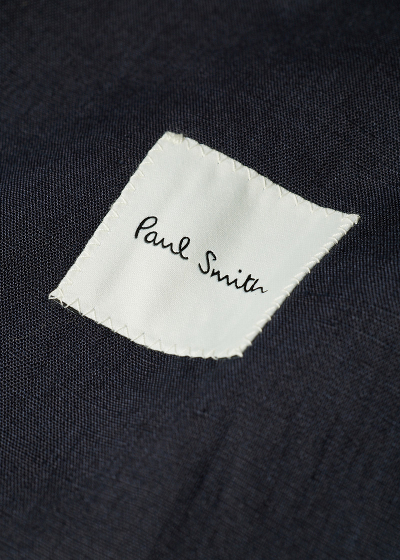 Navy Linen Suit 7