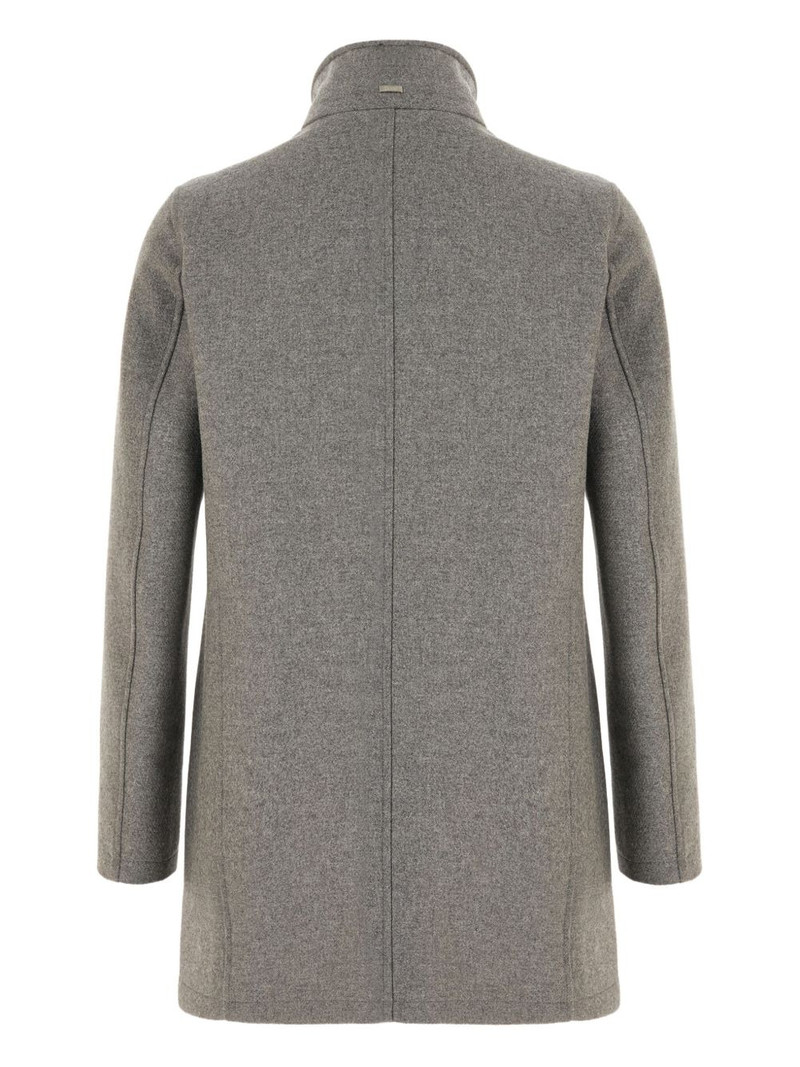 Herno patch-pocket coat outlook