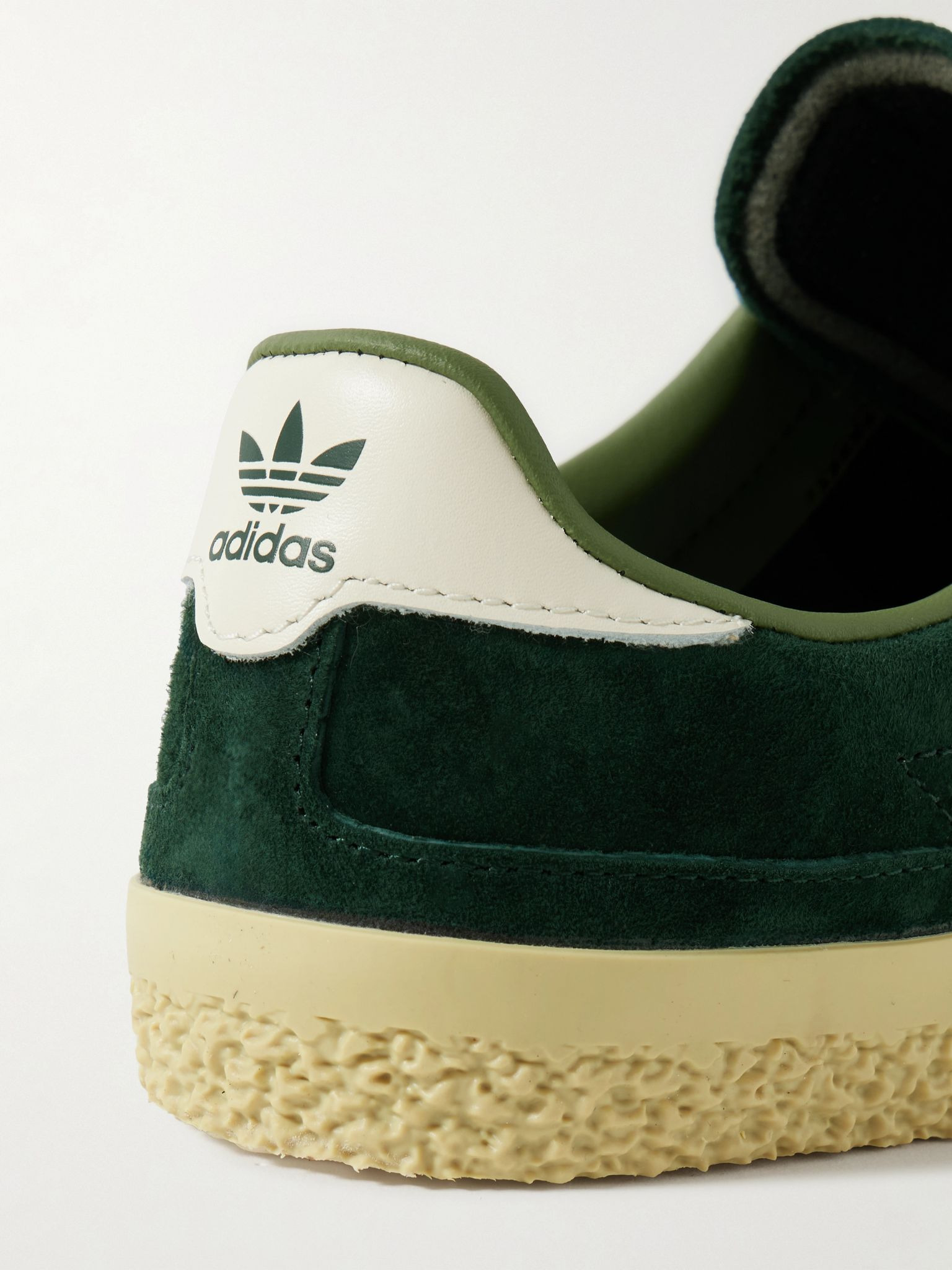 Roelle Spezial leather-trimmed suede sneakers Dark green - 4