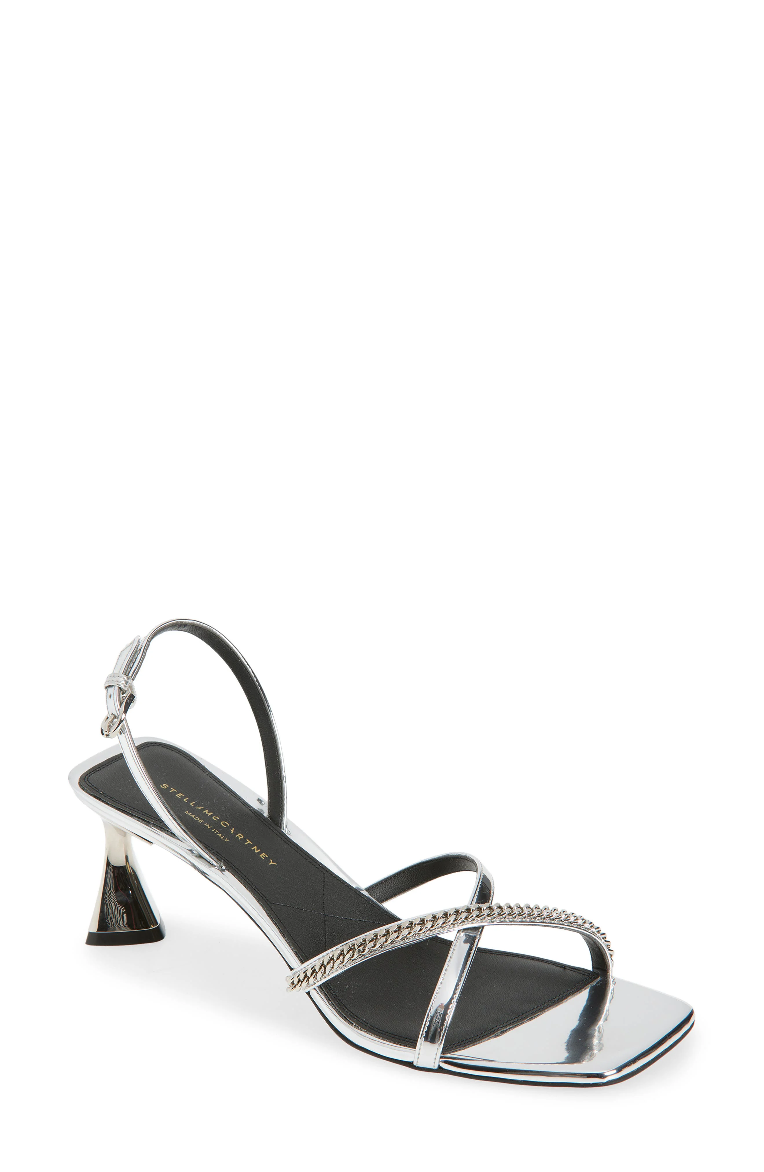 Stella McCartney Elsa Slingback Sandal in Silver at Nordstrom - 1