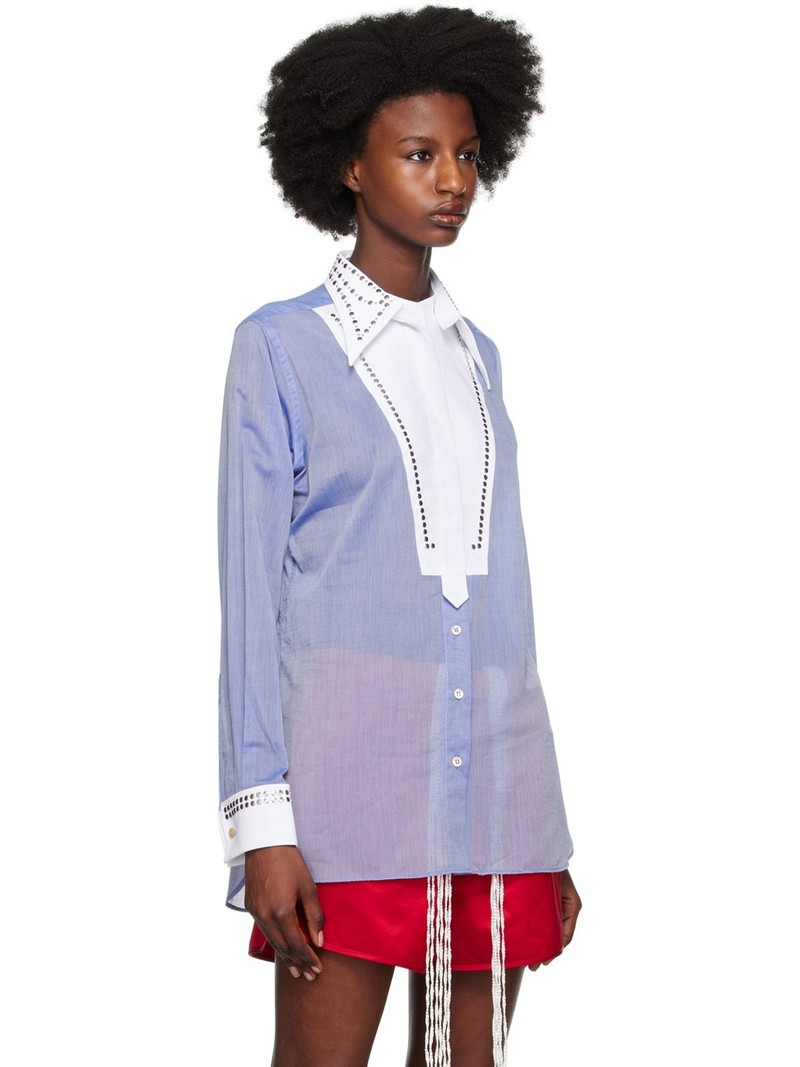 WALES BONNER Blue River Shirt outlook