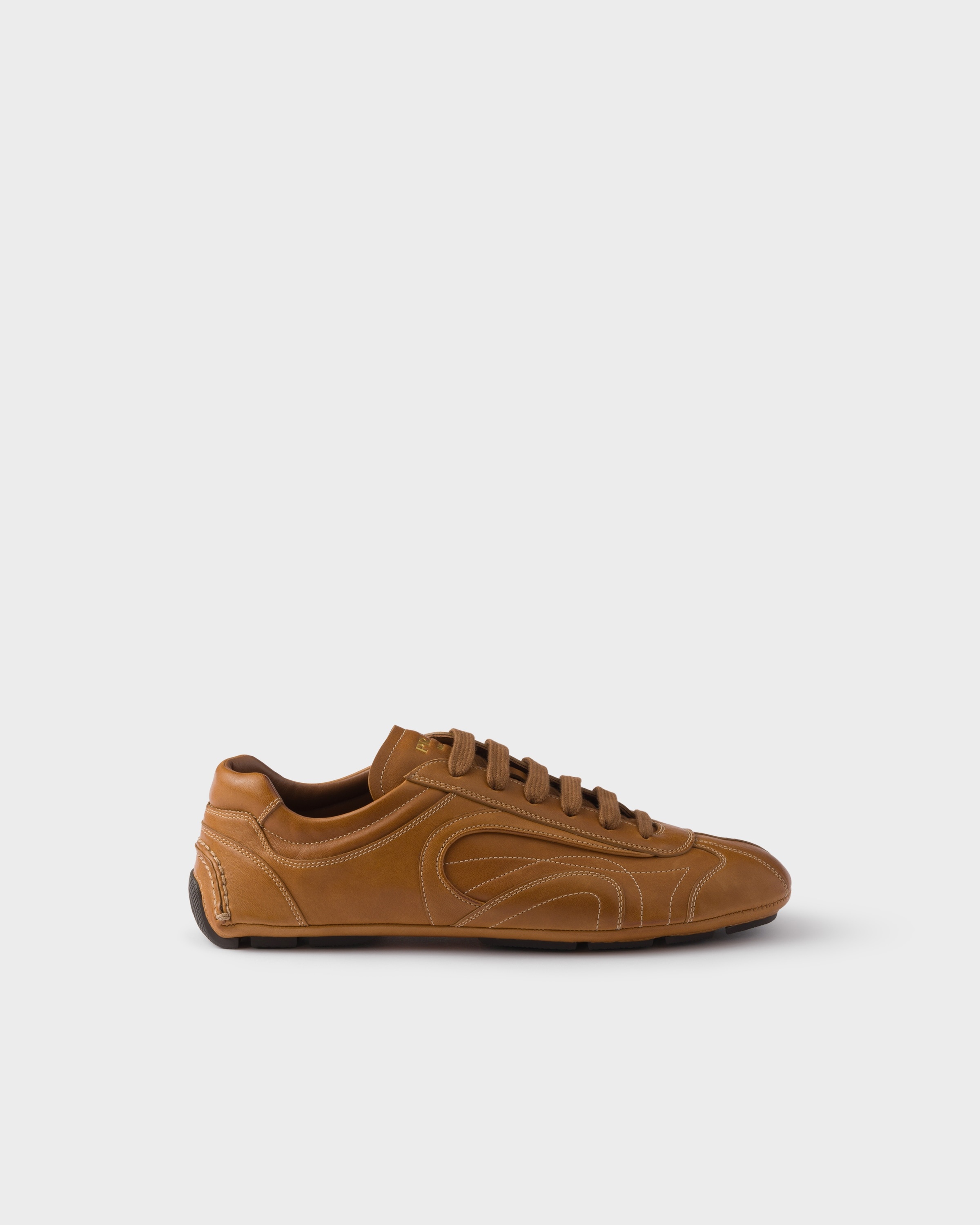 Antiqued nappa leather sneakers - 2