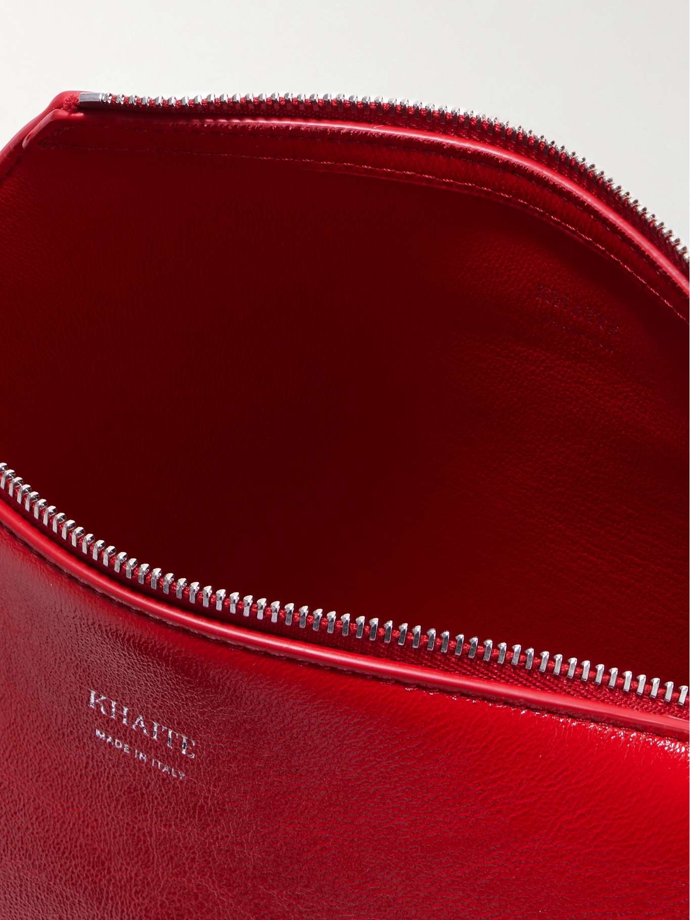 Lina medium leather shoulder bag Red - 5