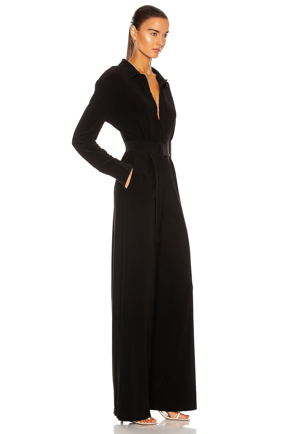 Shirt Straight Leg Jumpsuit - 2