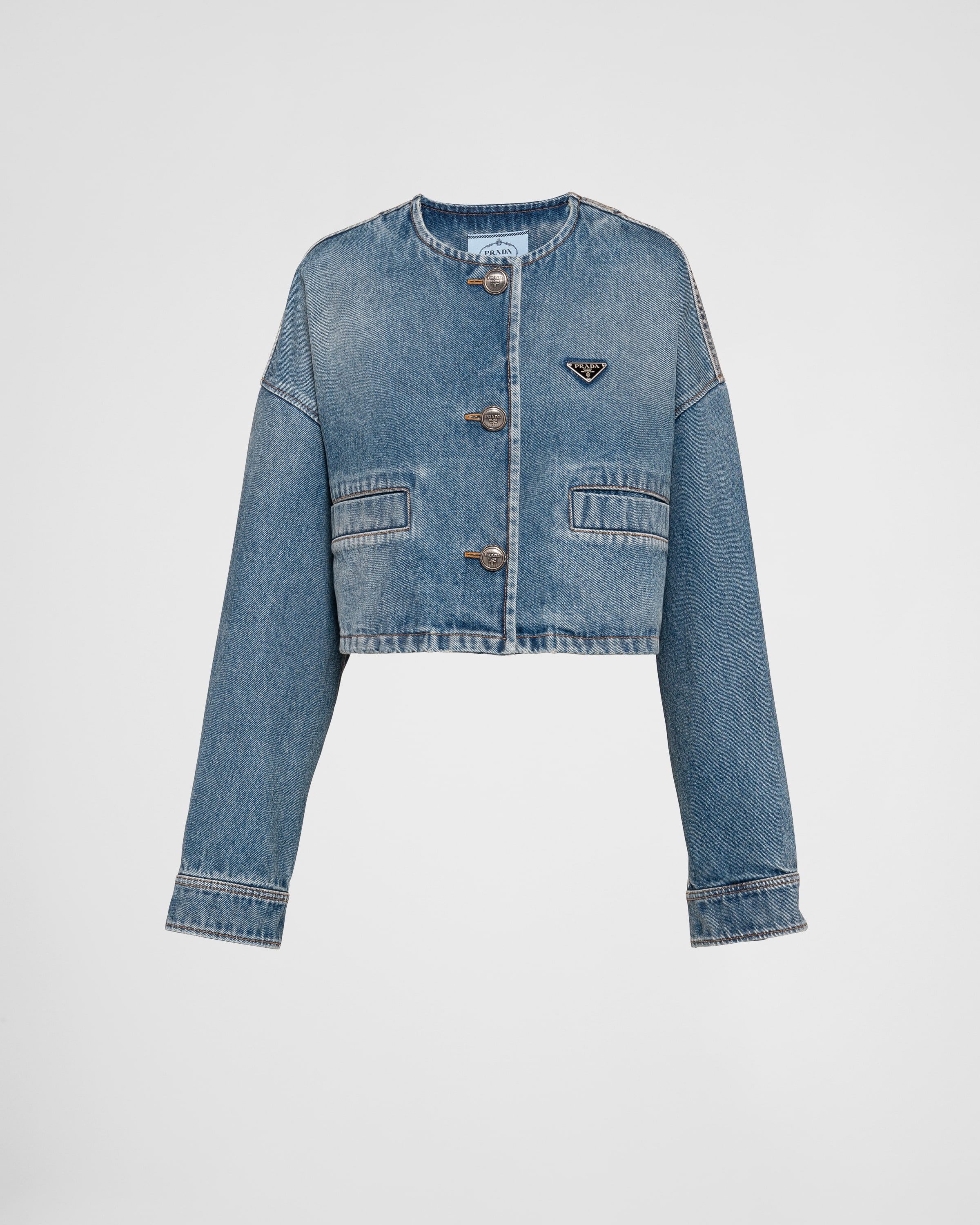 Denim blouson jacket - 1