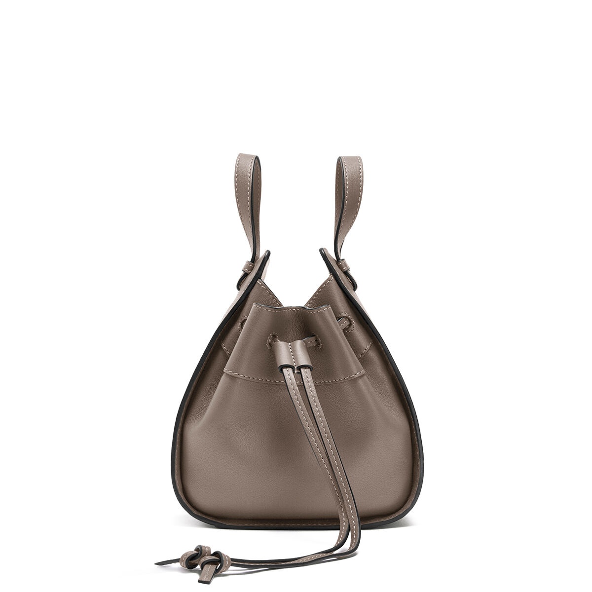 Mini Hammock Drawstring bag in nappa calfskin - 4