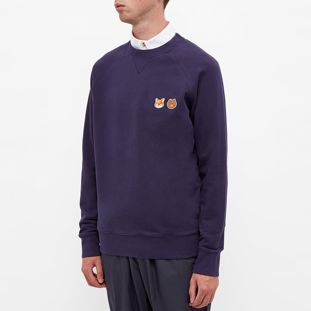 Maison Kitsuné x Line Friends Kitsuné Small Patch Crew Sweat - 4