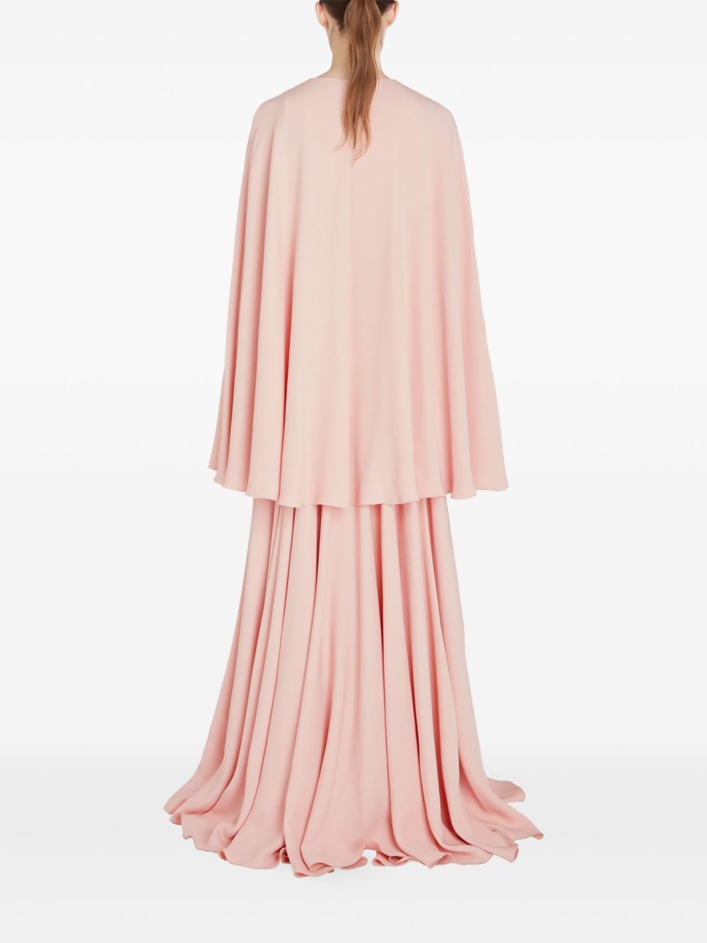 pleated cape dress - 4