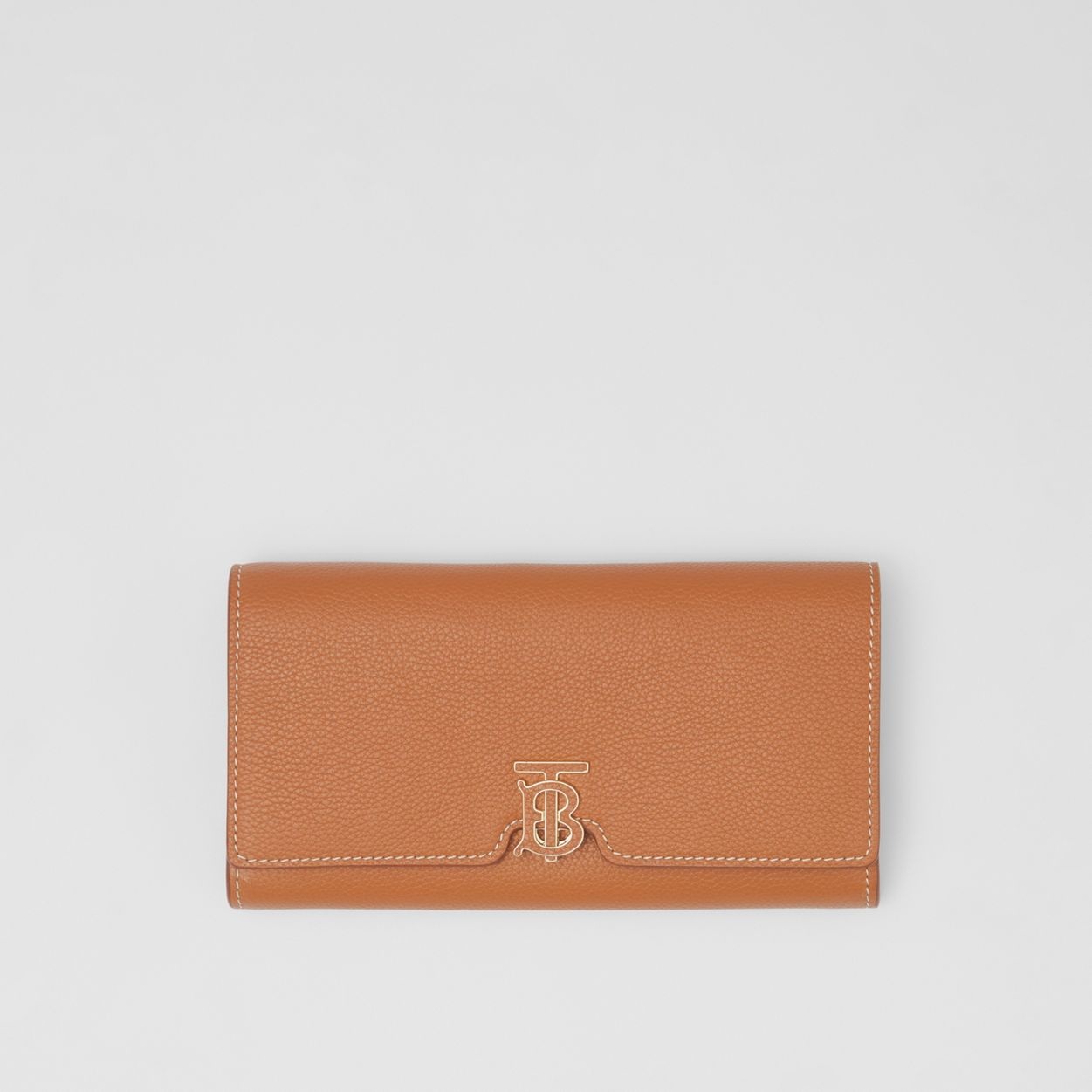 Monogram Motif Grainy Leather Continental Wallet - 1