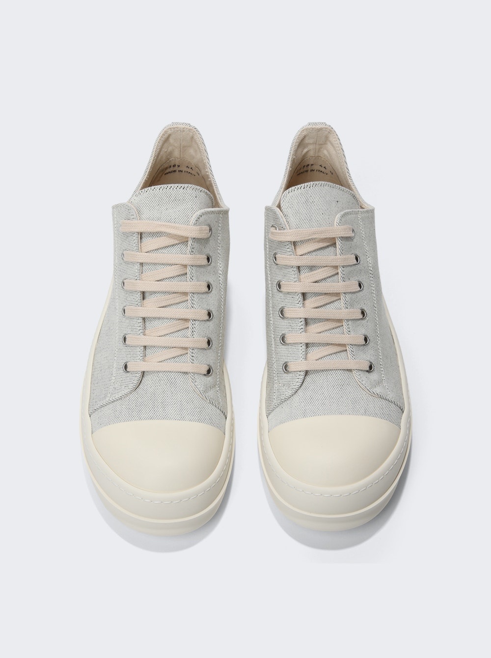 DRKSHDW Denim Low Top Sneakers Milk Melange - 4