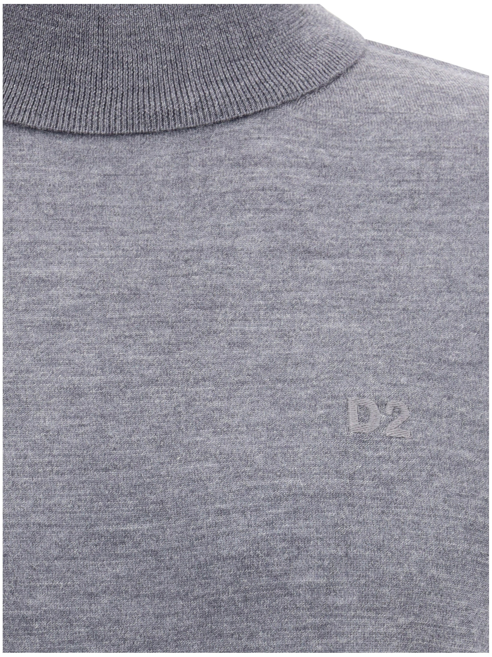 Dsquared2 Men Virgin Wool Turtleneck Sweater - 3
