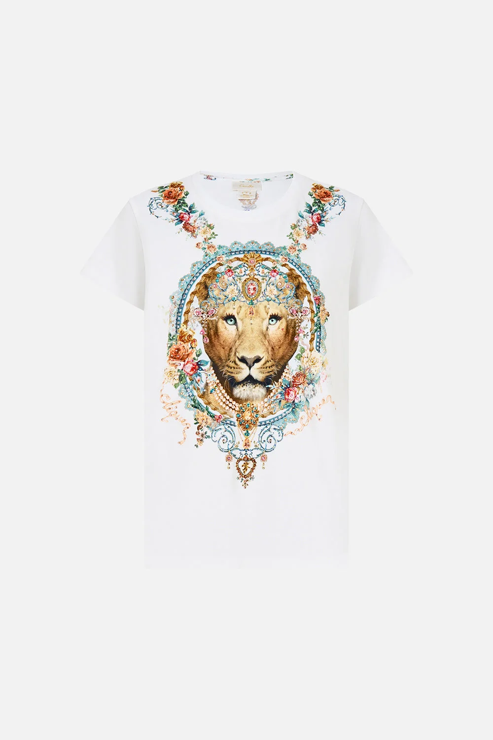 SLIM FIT ROUND NECK T-SHIRT BALLAD OF THE BIBLIOTHÈQUE - 1