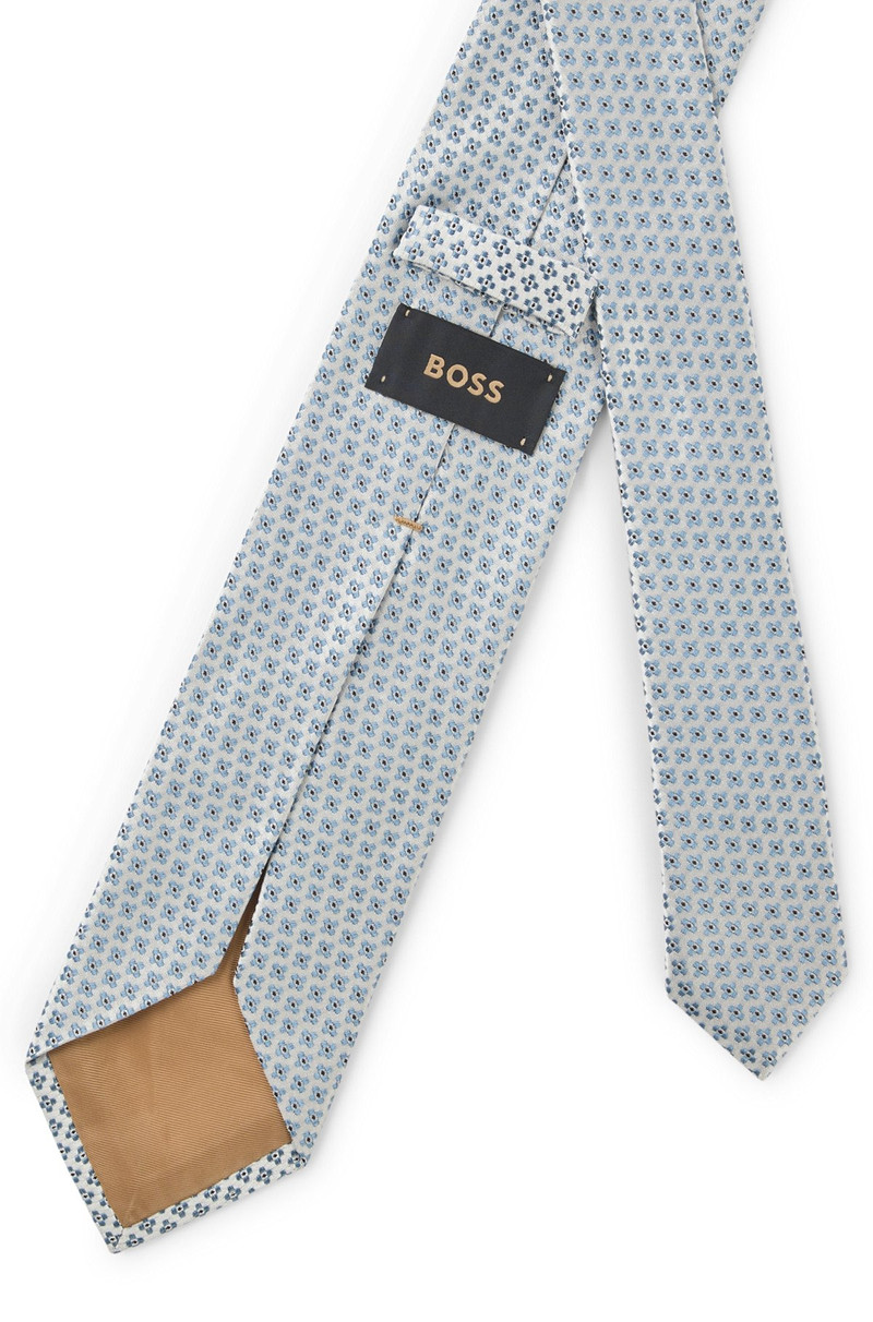 JACQUARD-PATTERN TIE IN ITALIAN-MADE SILK 5