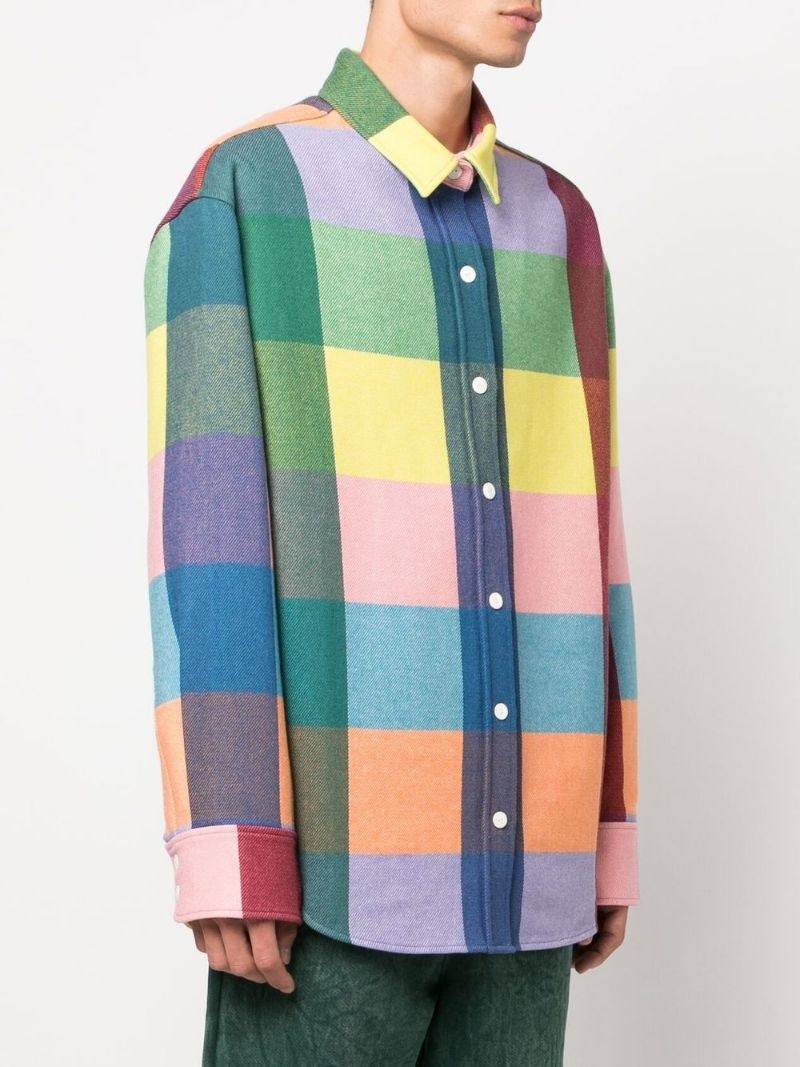 check wool-cashmere shirt - 3