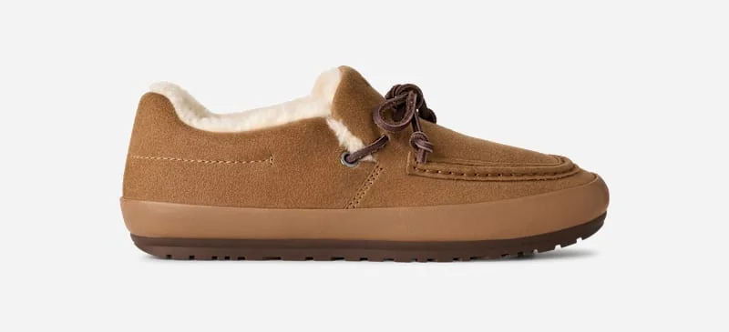 ® Women's Quill Slip-On Sheepskin Shoes in Chestnut - 1