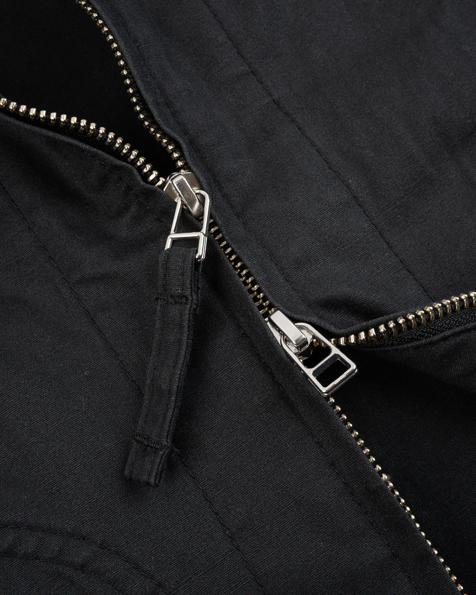 IHJ-145-BLK 7oz Rubber Wax Coated Windbreaker - Black - 13