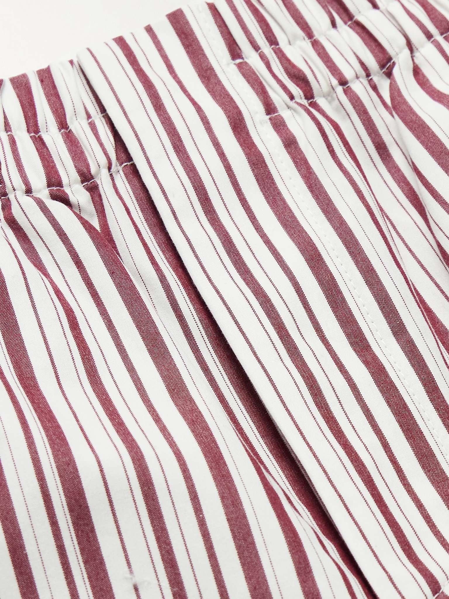 Straight-Leg Striped Cotton-Poplin Shorts - 5