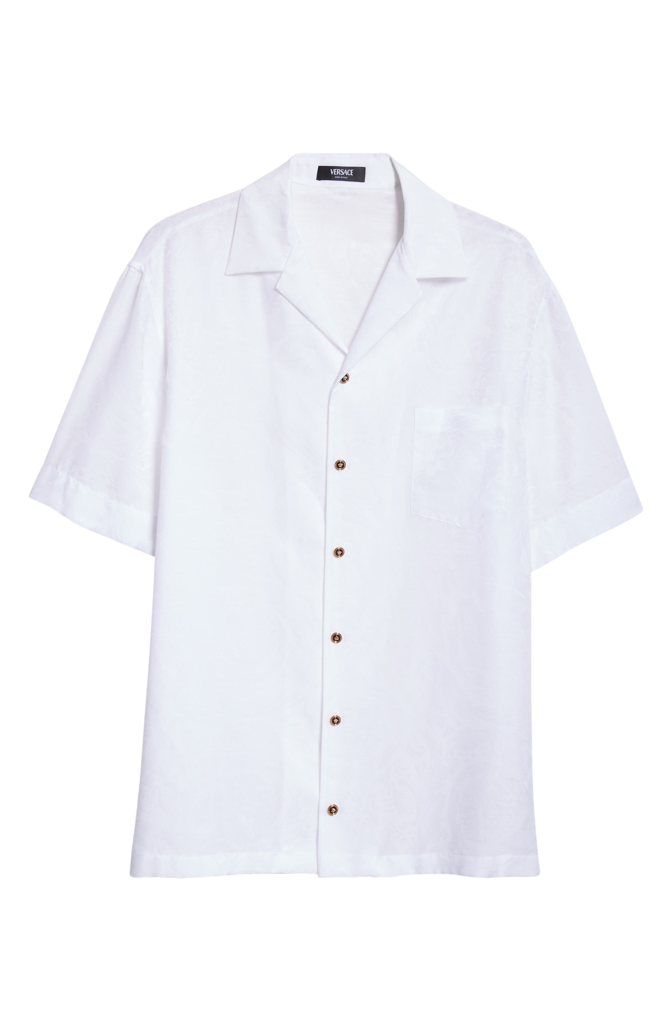 Barocco Jacquard Camp Shirt - 6