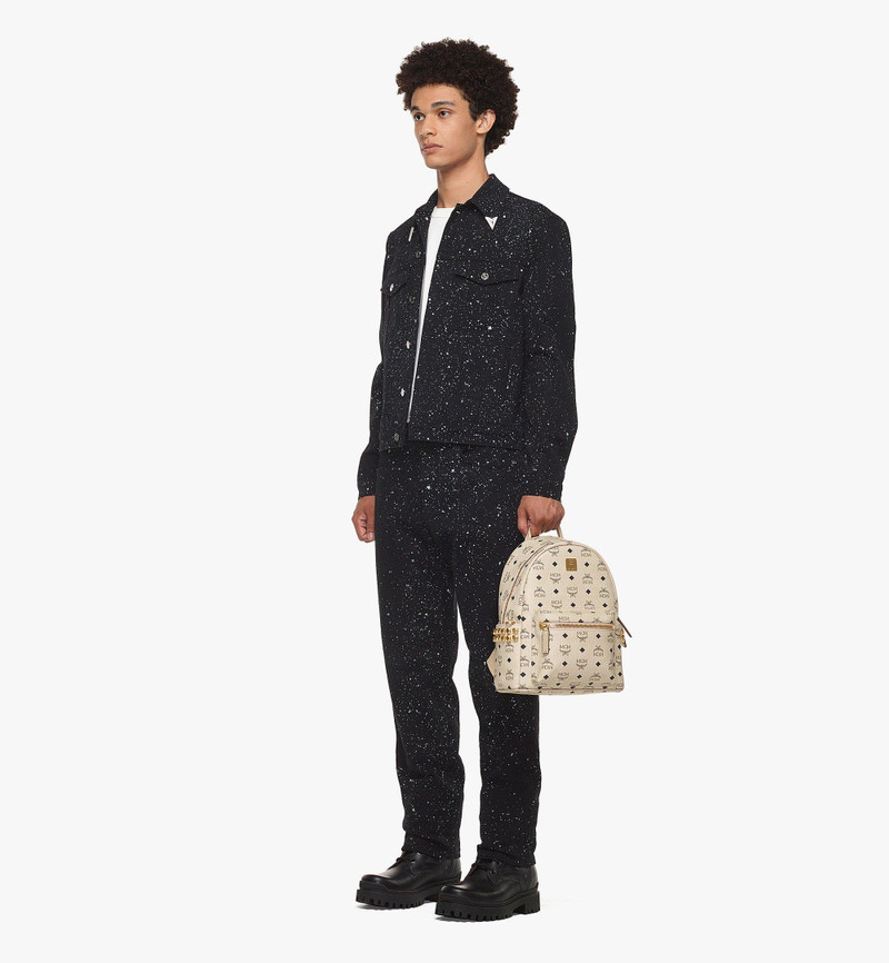 MCM Stark Side Studs Backpack in Visetos outlook