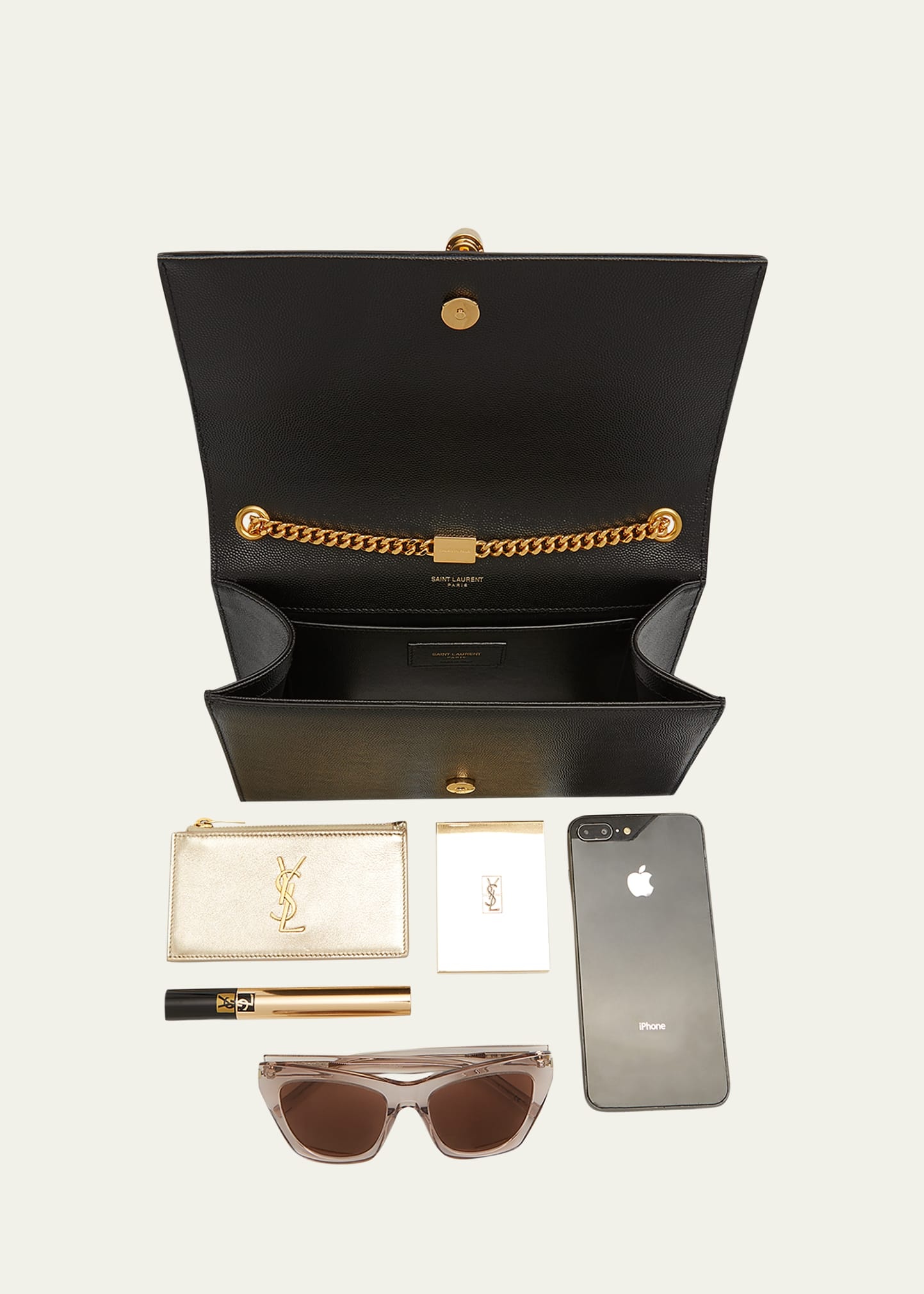 Kate Medium YSL Monogram Grain de Poudre Crossbody Bag - 7