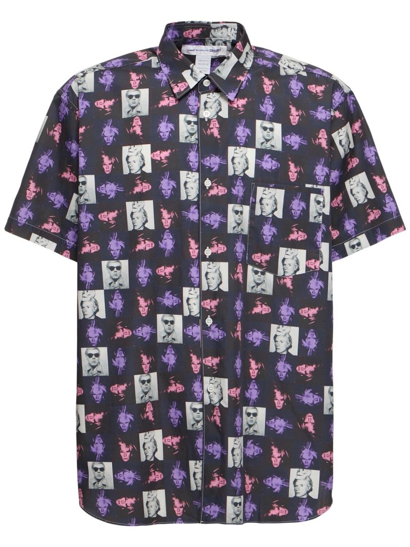 Andy Warhol printed cotton poplin shirt - 1