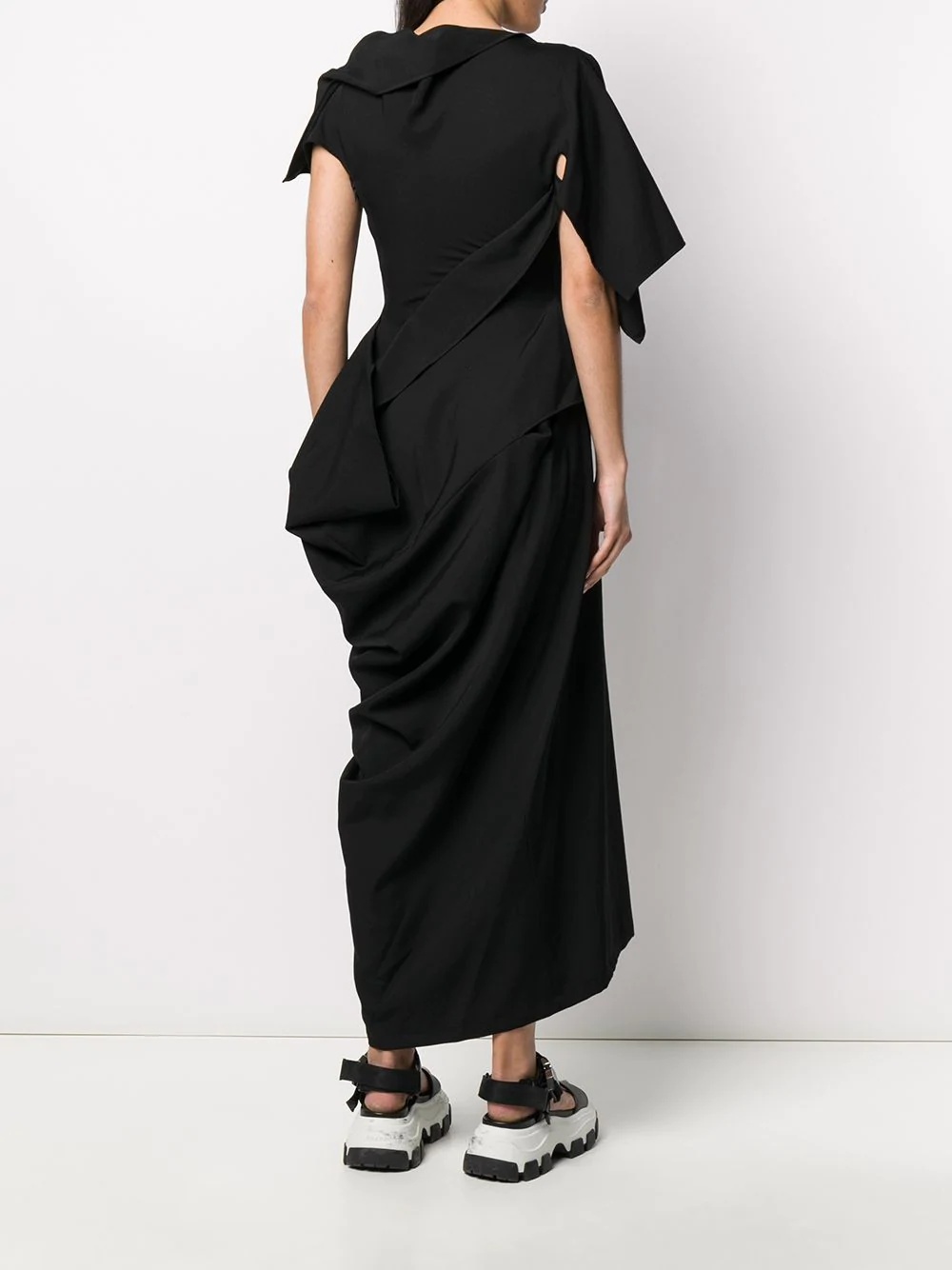 ruched detail midi dress - 4