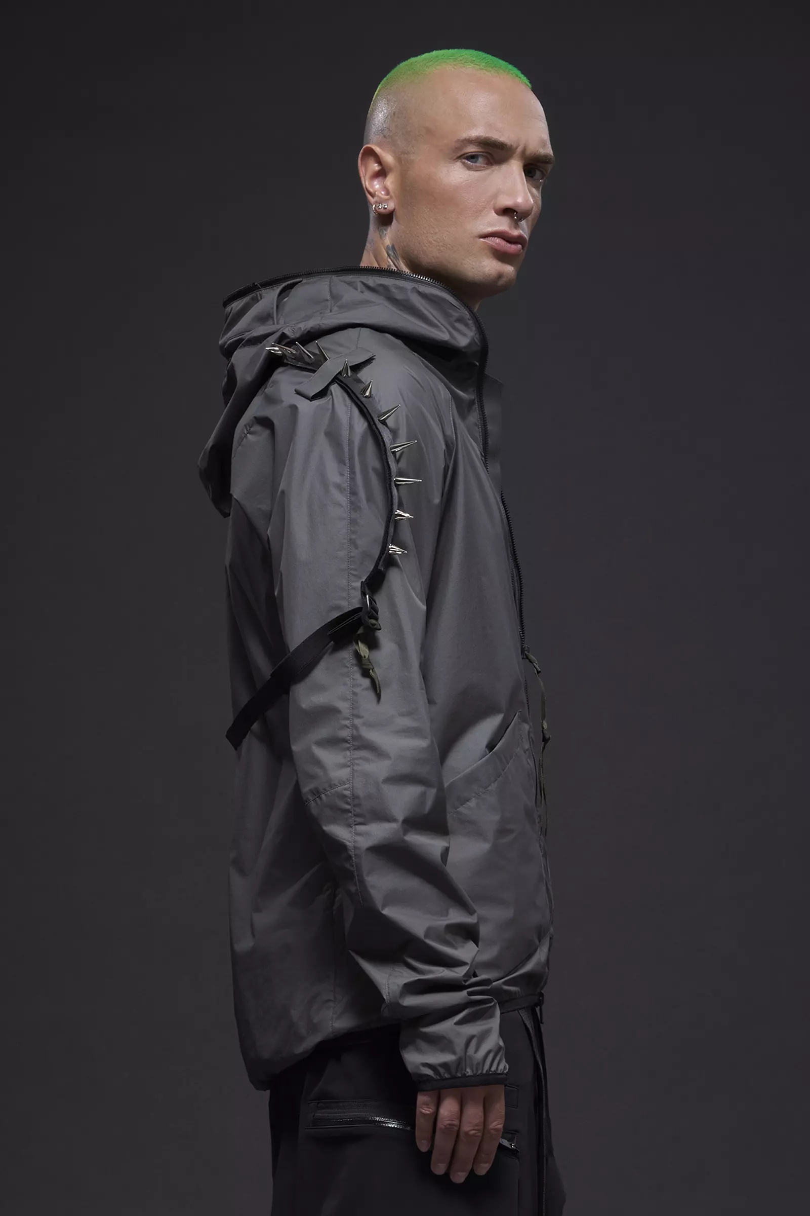 J118-WS Packable Windstopper® Jacket Gray - 4