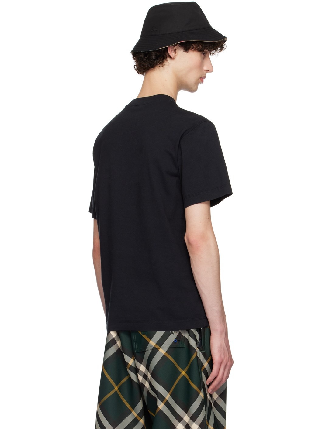 Black Cotton T-Shirt - 3