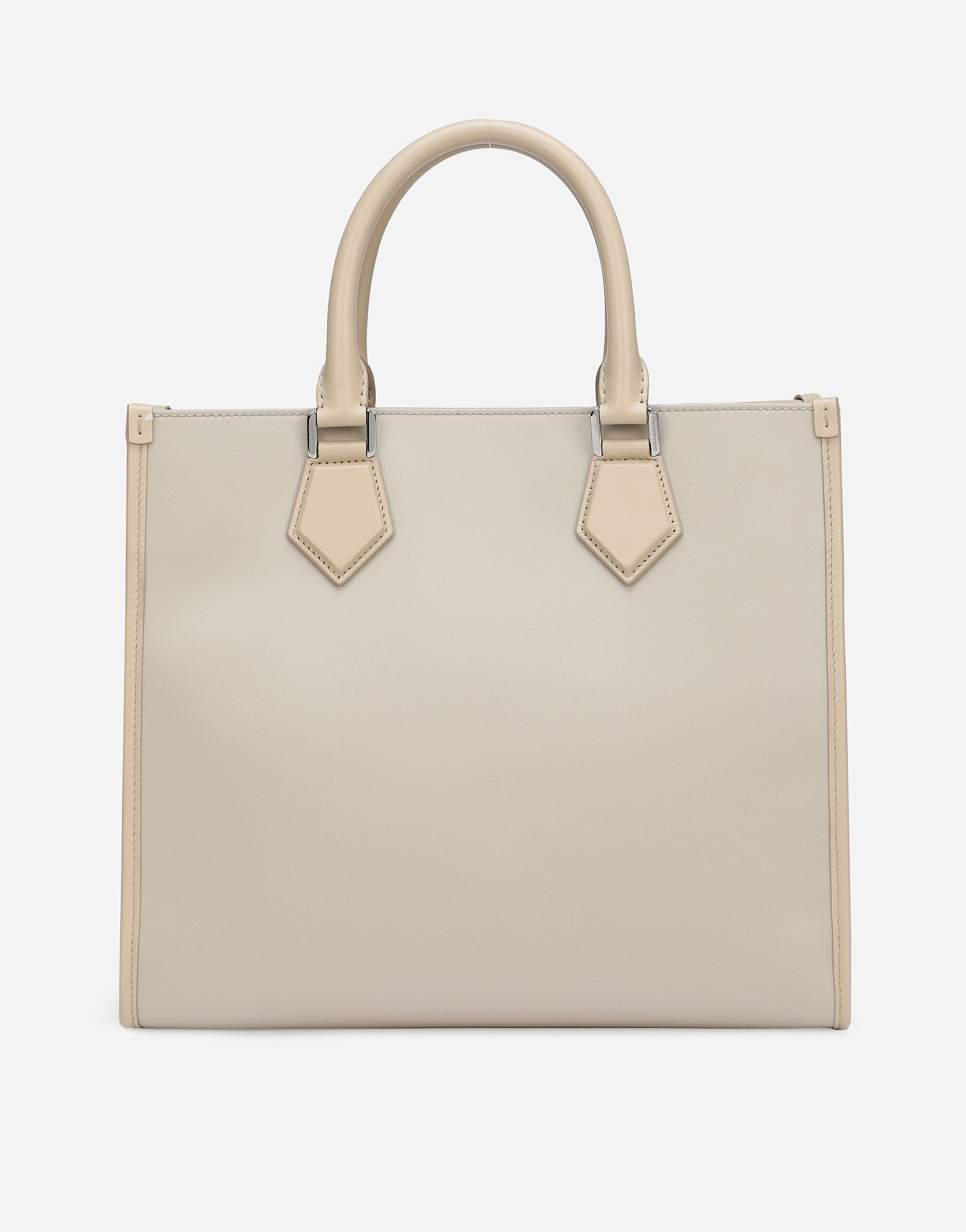 Small nylon shopper with rubberized logo - 4