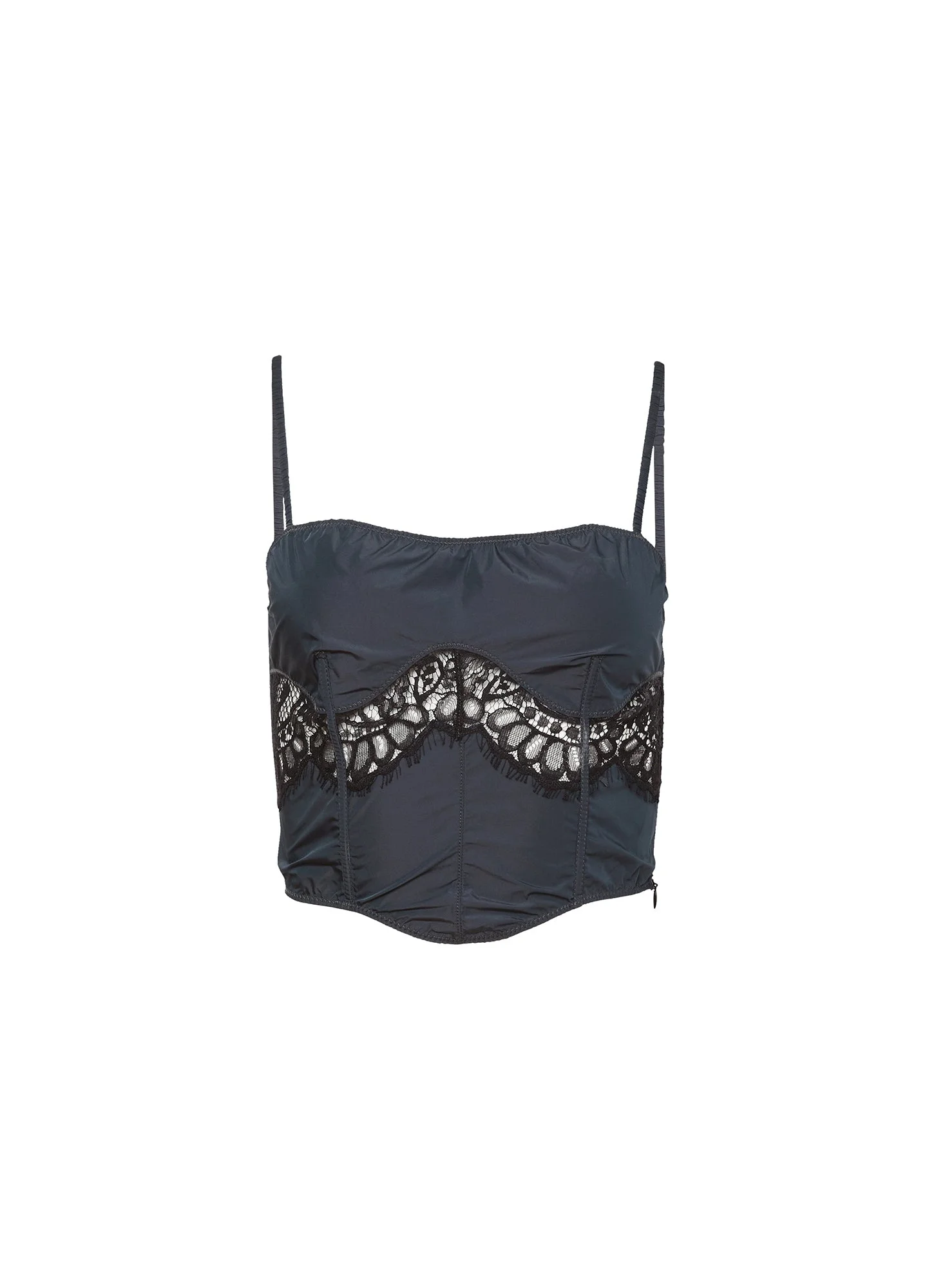 Nylon & Lace Bustier - 1