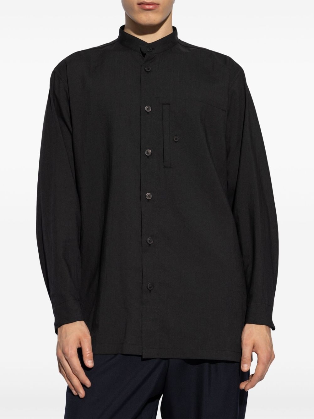 PL Ramie folded-yoke shirt - 3