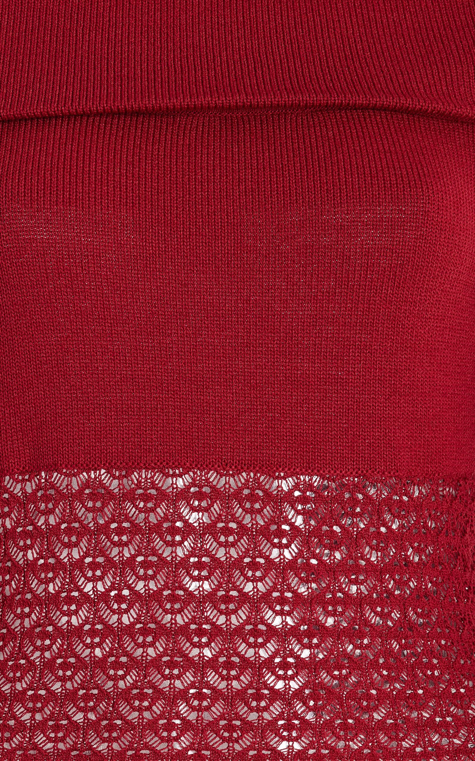 Exclusive Romy Knit Off-The-Shoulder Maxi Dress red - 5