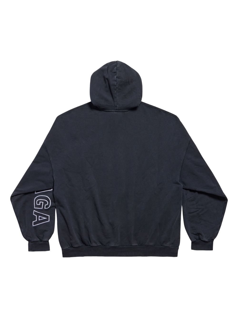 logo-print cotton hoodie - 2