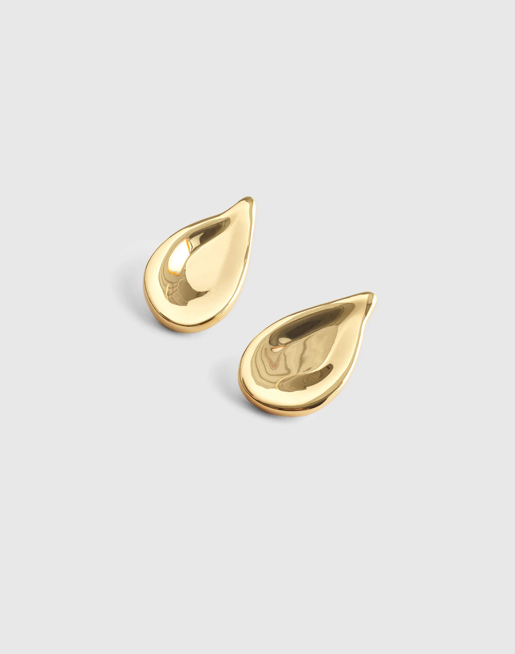 Oversized Droplet Stud Earrings - 1