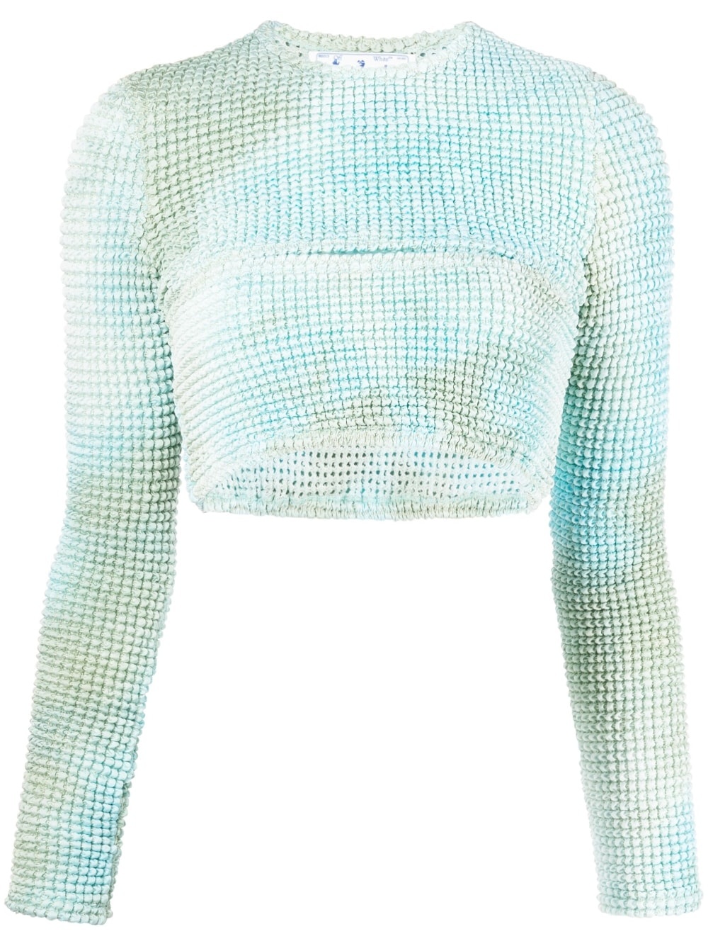 Double tie-dye cut-out top - 1