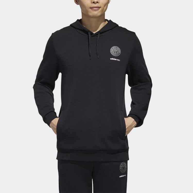 adidas neo M Cs Vrsty Hd Casual Basketball Sports hooded Pullover Black GJ8947 - 4