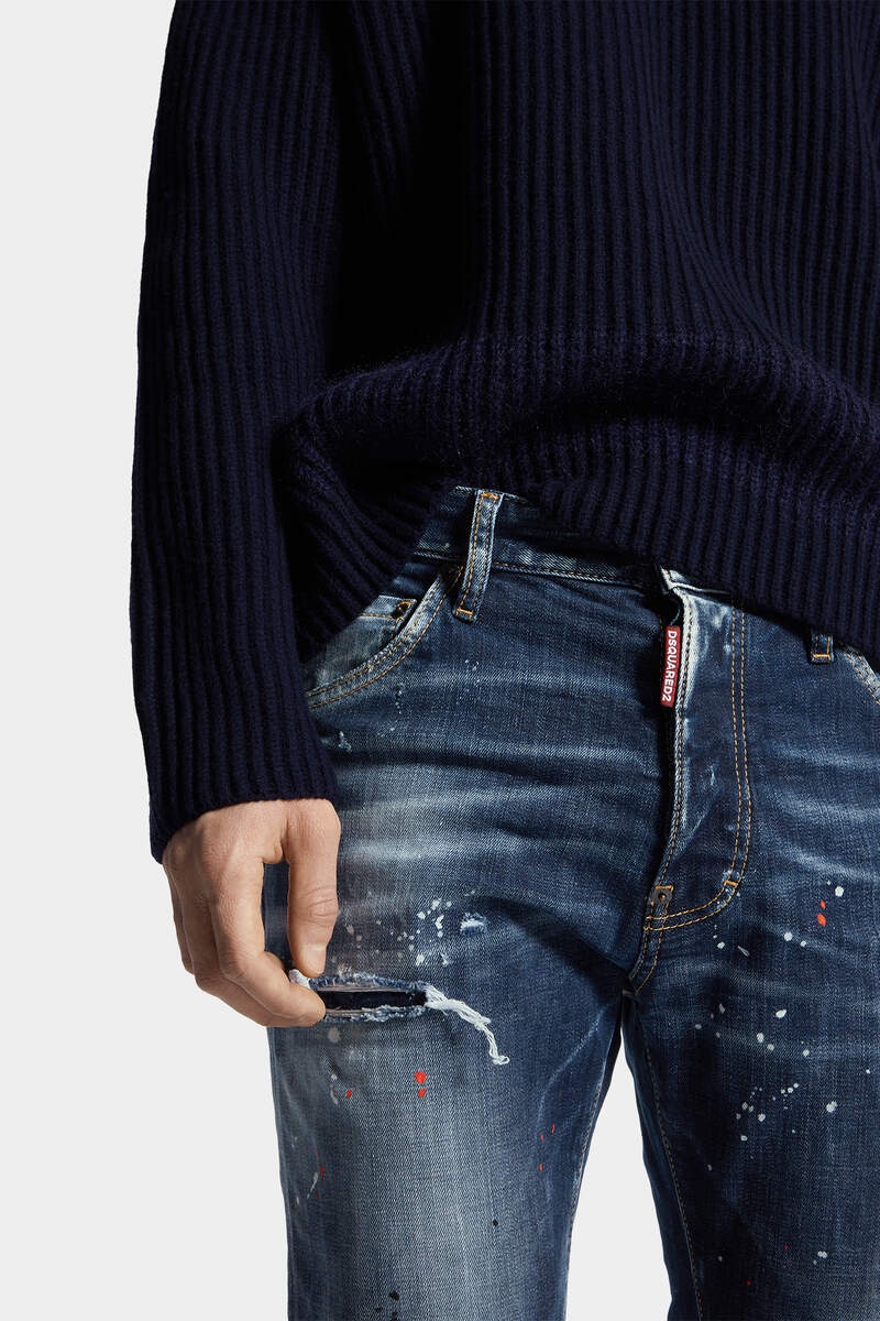 MEDIUM EASY RED SPOTS WASH COOL GUY JEANS - 5