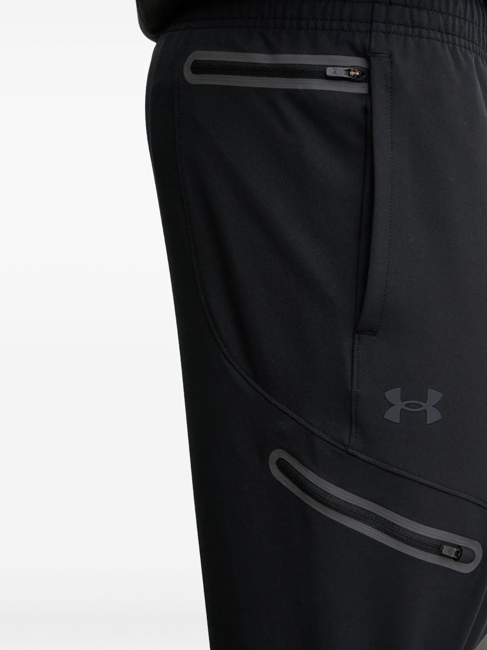 panelled zip-pocket trousers - 4