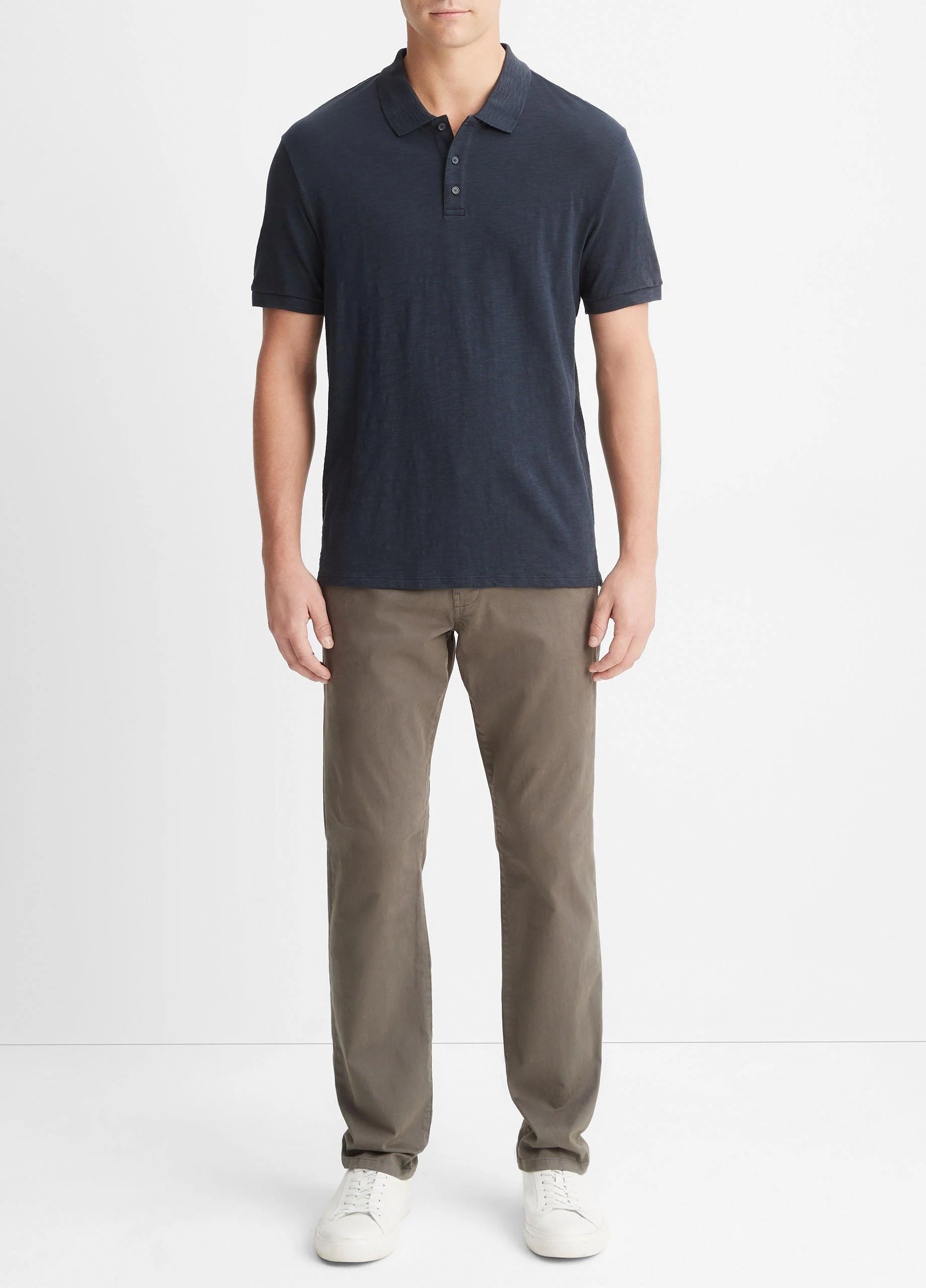 Classic Slub Polo Shirt - 1