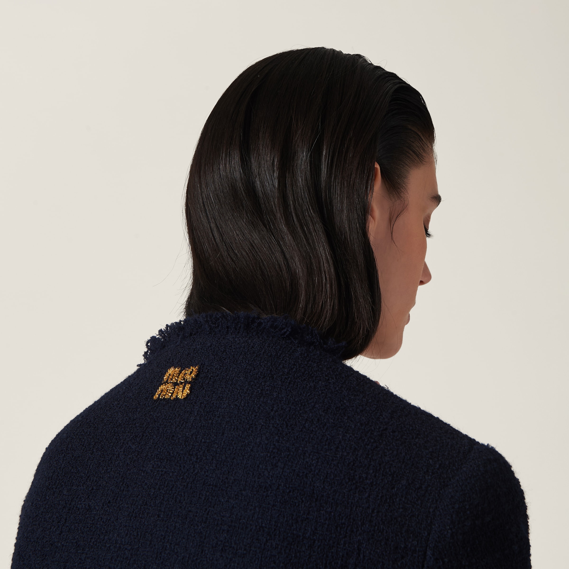 Single-breasted tweed jacket - 5
