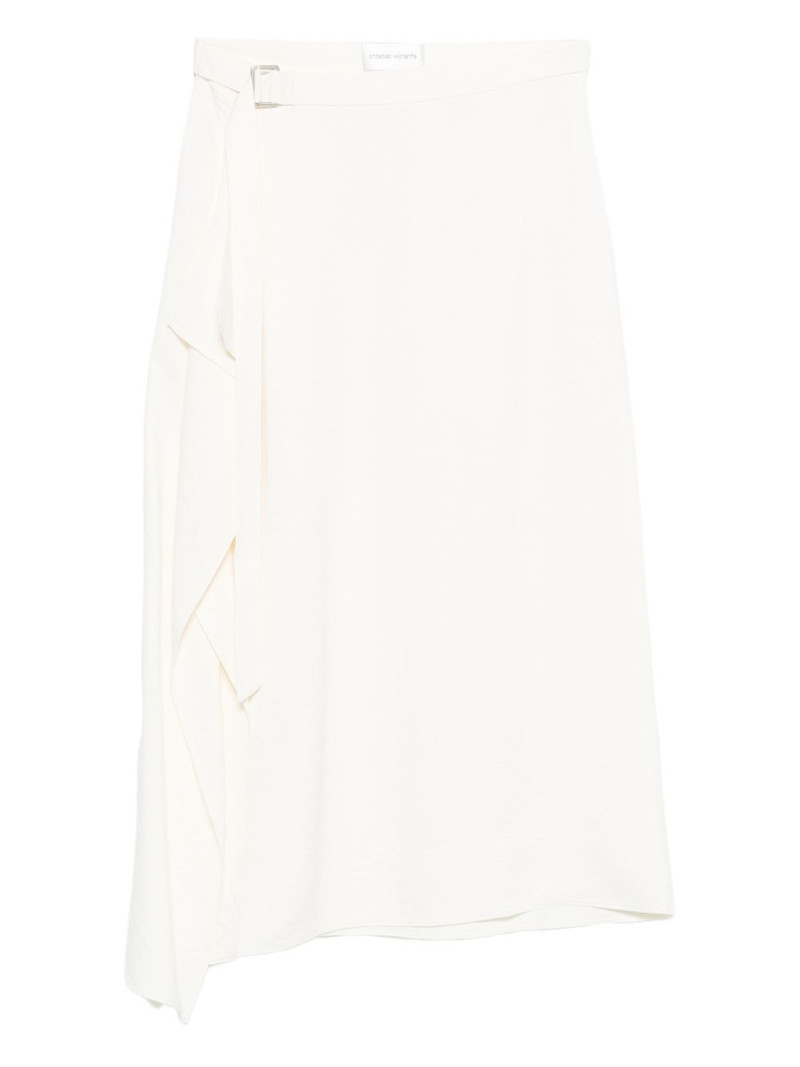 buckle draped midi skirt 1