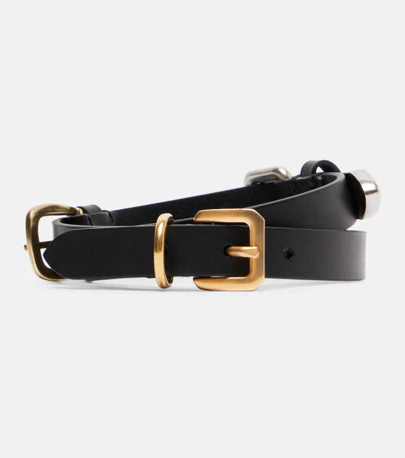 Embellished leather belt 1