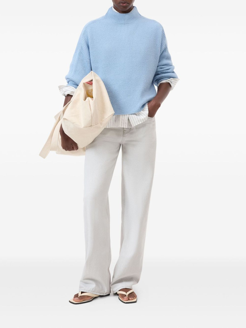 CLOSED funnel-neck ribbed jumper outlook